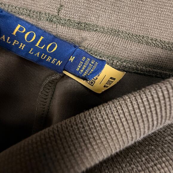 Polo Ralph Lauren Olive Green Knit Joggers Sweatpants Yoga Women's Size M $128 - Picture 6 of 10